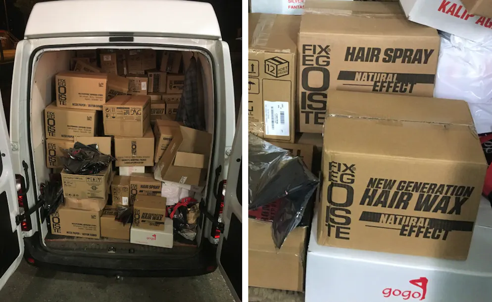 Zwei Tonnen Coiffeur-Zubehör führten zwei Iraker illegal in die Schweiz ein.