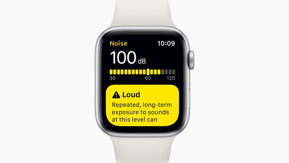 Das kann watchOS 6. Ein neues Lärm-Monitor kann erkennen, wie laut es gerade ist.