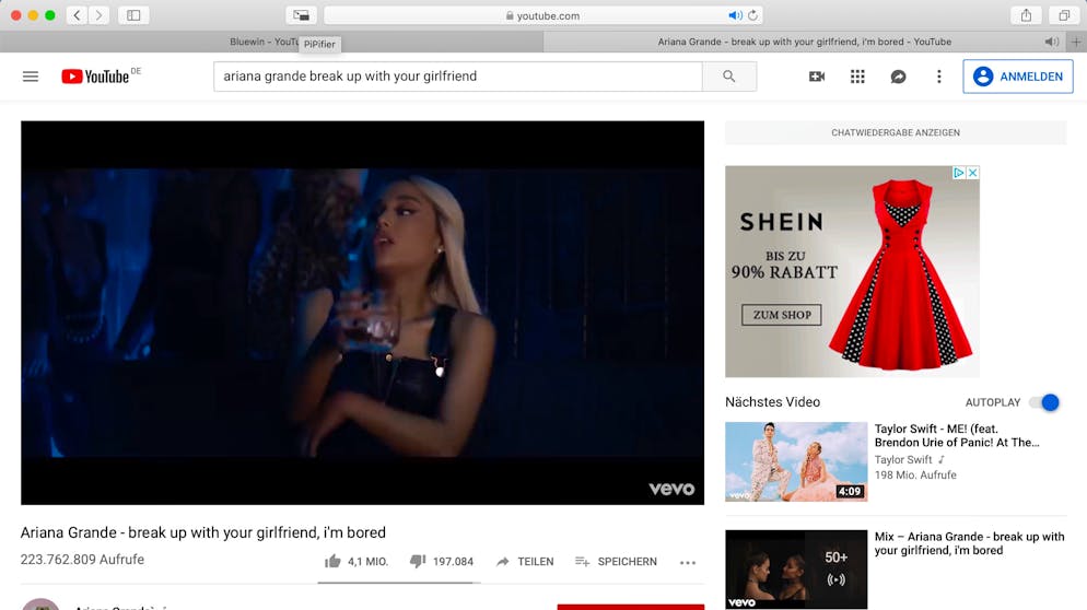 Safari mit Erweiterungen verbessern. PiPifier ermöglicht das Anschauen von Videos einer Seite beim Surfen auf einer anderen Seite. Dazu muss das PiPifier-Symbol links neben der Adresszeile angeklickt werden — hier bringen übrigens alle Safari-Erweiterungen ihre Icons unter.