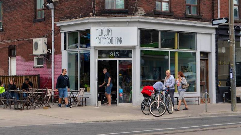 Guter Kaffee muss sein: Espressobar im Viertel Leslieville.