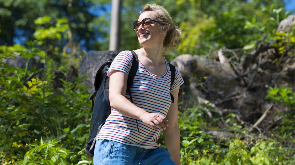 Wandern mit Aline Trede. «Ich chrampfe mich ab, und alle denken, ich chille es»