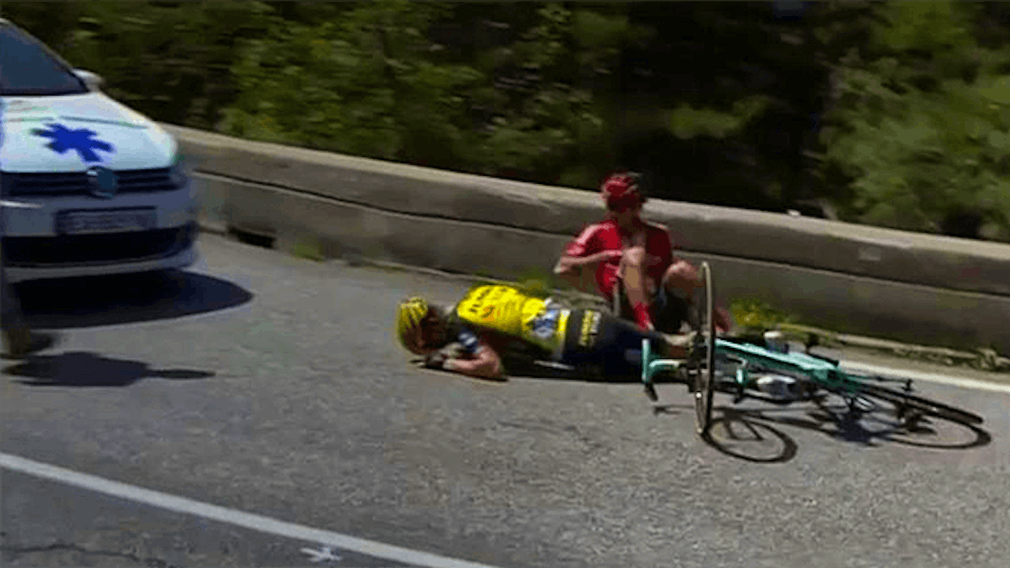 Tour de France. Terrible début d'étape plusieurs chutes recensées