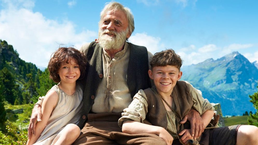 Schweizer Filme. Neben Heidi und dem Alpöhi spielte auch der Geissenpeter (Quirin Agrippi) eine grosse Rolle.