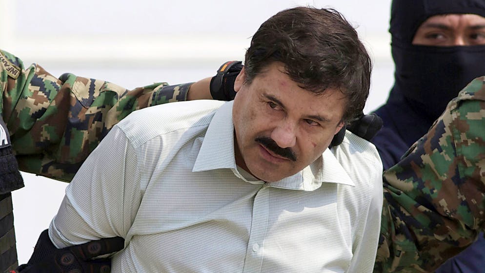 Ihm droht lebenslange Haft: Der mexikanische Drogenboss Joaquin «El Chapo» Guzman wurde im Februar in den USA wegen Drogenschmuggels, Waffenhandels und Geldwäscherei schuldig gesprochen. (Archivbild)