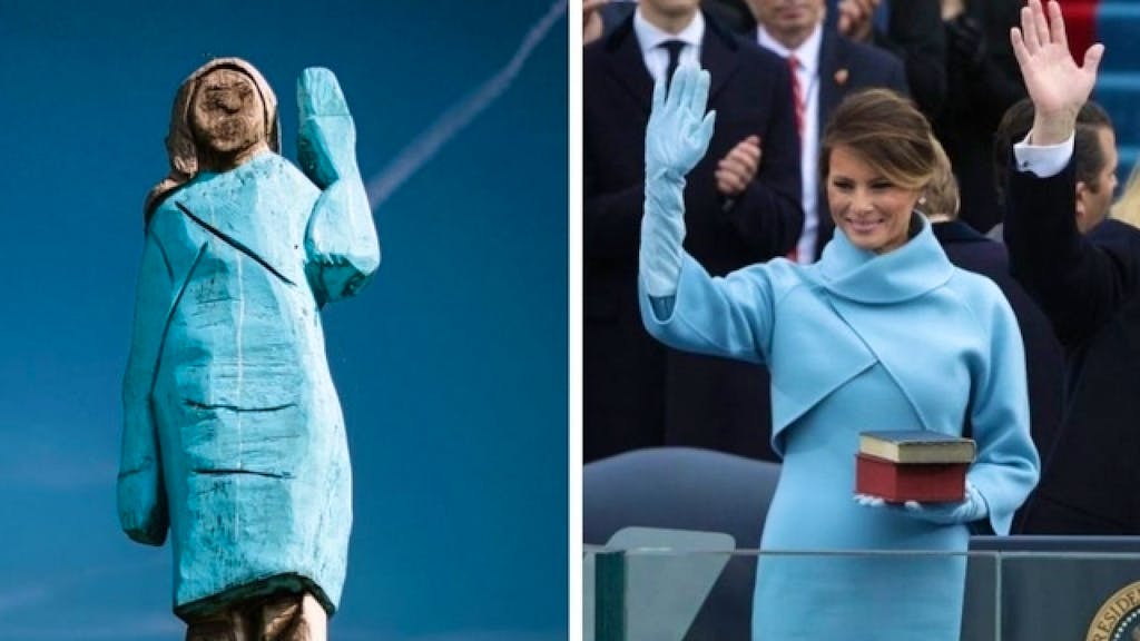 Slovenia. La statua di Melania Trump a Sevnica divide gli animi
