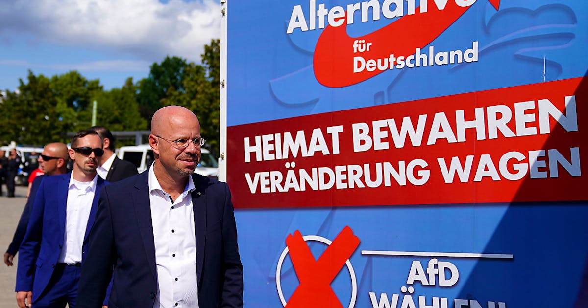Deutschland. Aufwind für die AfD im Osten Deutschlands.