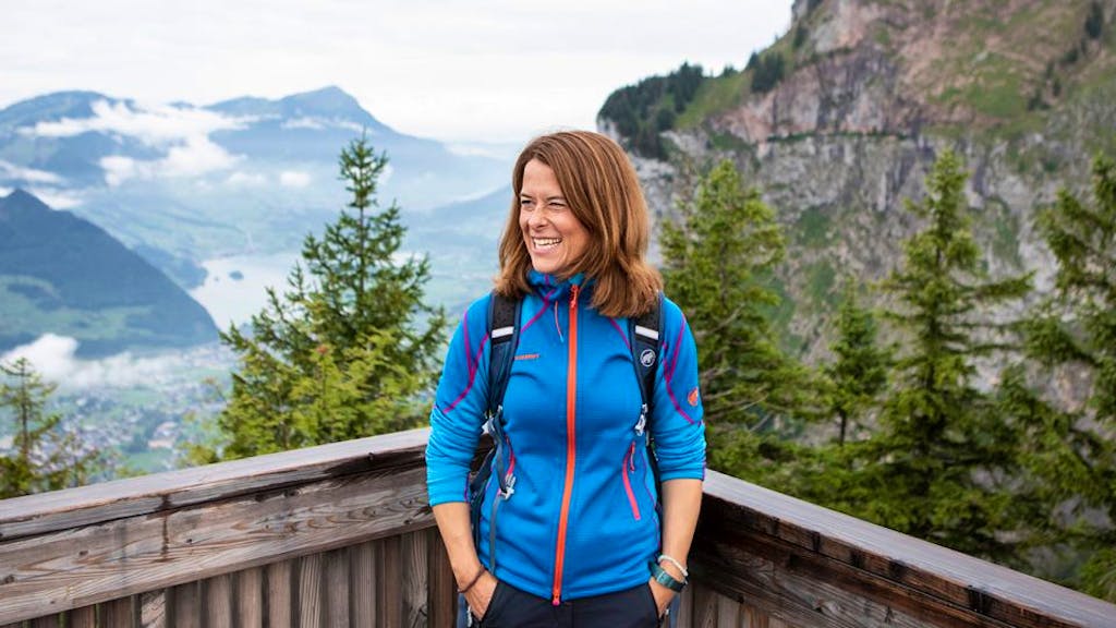Wandern mit Petra Gössi. «Der politische Stillstand in Wahljahren stört mich»