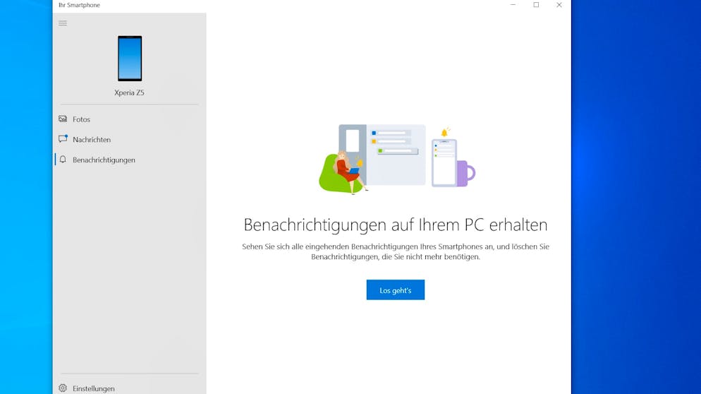 Android-Handy mit Windows verbinden. Will man auf dem PC Zugriff auf alle Benachrichtigungen und Mitteilungen des Smartphone bekommen, muss noch ein extra Berechtigung auf dem Smartphone aktiviert werden.