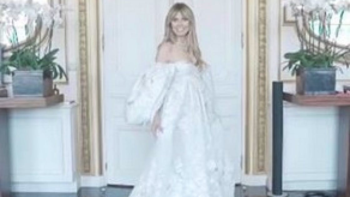 Heidi Klum Zeigt Ihr Hochzeitskleid Tom Reagiert Verhalten