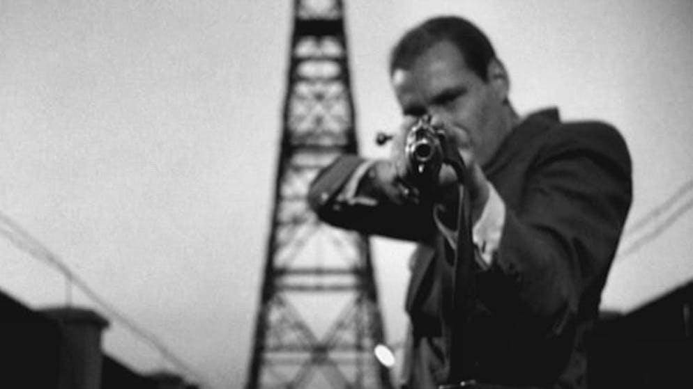 Ein Schauspieler als Alfred Naujocks im DDR-Film «Der Fall Gleiwitz» von 1961.