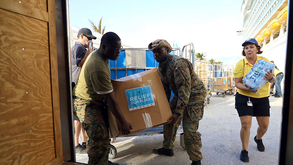 Unwetter. Uno-Hilfe für Opfer auf Bahamas im Gange