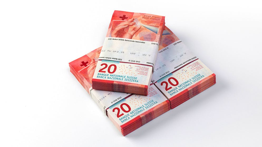 Die neunte Schweizer Banknoten-Serie. Die 20er-Note steht für die kreative Seite der Schweiz – das Hauptelement ist das Licht.