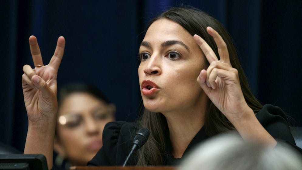 La deputata dei democratici Alexandria Ocasio-Cortez.