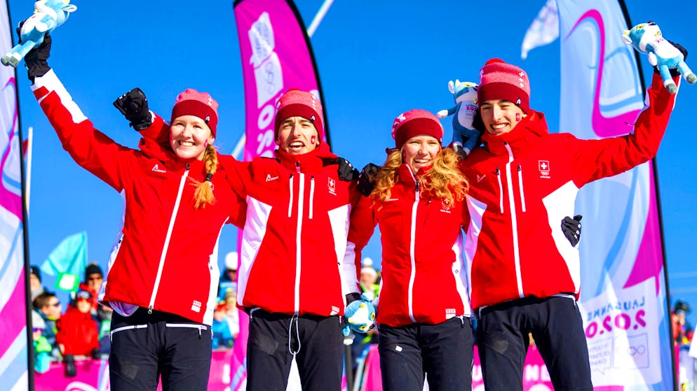 Le relais mixte en ski alpinisme était constitué exclusivement d'athlètes romands.