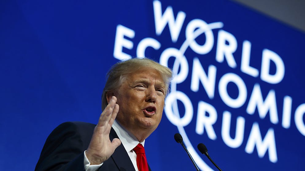 Erinnerung an 2020 – das Grosse WEF-ABC. U: US-Präsident; Trump, Donald. Der mächtigste Mann der Welt kommt bereits zum zweiten Mal nach Davos. Das ist eine Herausforderung für die Sicherheitsbehörden.