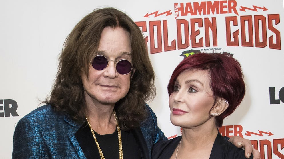 Ozzy Osbourne 2018 mit seiner Frau Sharon Osbourne. 