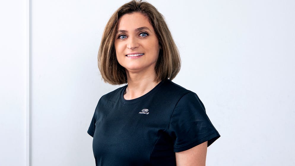 «Darf ich bitten»: Das Training hat begonnen - und 1, 2, 3, 4 …. <b>Runde zwei wird die Athletin mit Tochter Demi tanzen.</b>