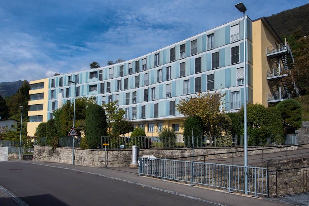 L'esterno della casa anziani Solarium di Gordola, dove hanno annunciato un caso postivo al COVID-19