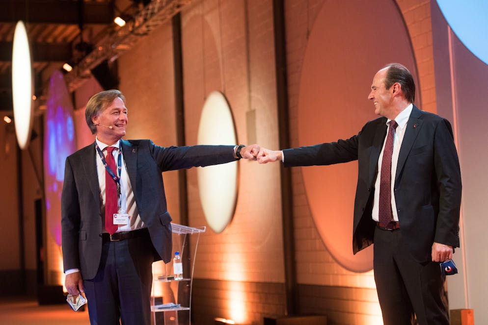 Andrea Gheri, neo presidente Cc-Ti, con il presidente uscente Glauco Martinetti.