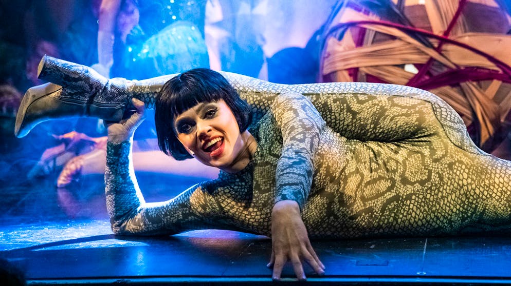 Nina Burri als singende Schlange: «In der Gruppe bin ich sehr brauchbar. Müsste ich jedoch solo singen, gäbe es ein paar Dinge, an denen ich arbeiten müsste.»