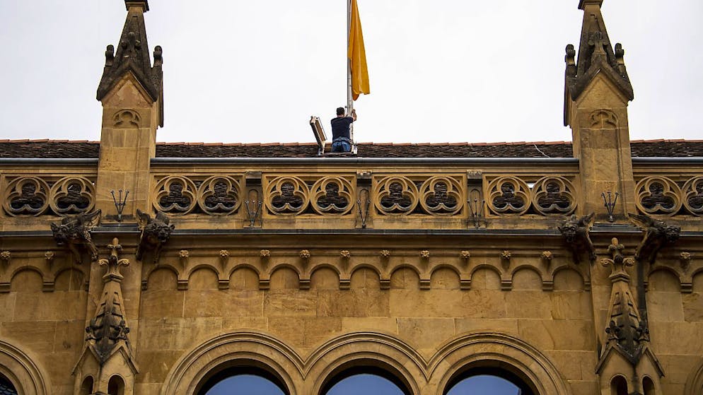 Le drapeau est passé de l'orange au rouge dans le canton de Neuchâtel (archives)