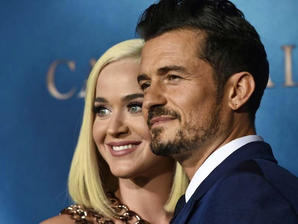 Orlando Bloom har Katy Perry einen Videogruss von Borat zum Geburtstag geschenkt. Foto: Chris Pizzello/Invision/AP/dpa
