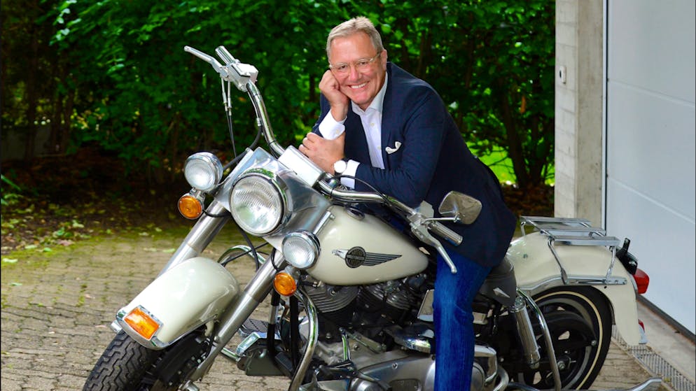 Diesem Hobby frönt Frank Baumann am Wochenende nicht mehr: Die Harley Davidson FLH 1340 hat er im vergangenen Jahr verkauft.