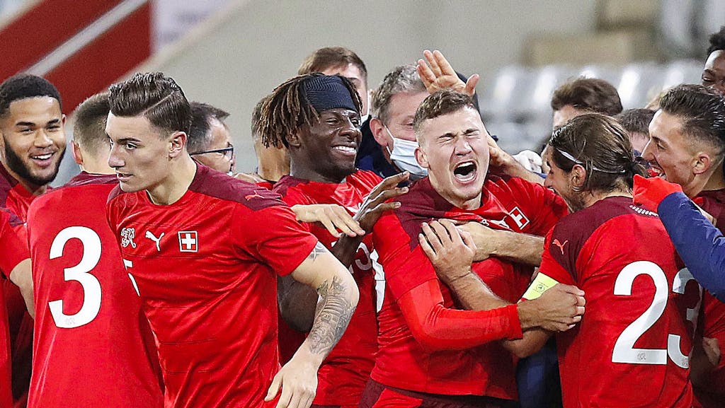 The Swiss are happy with the late winner