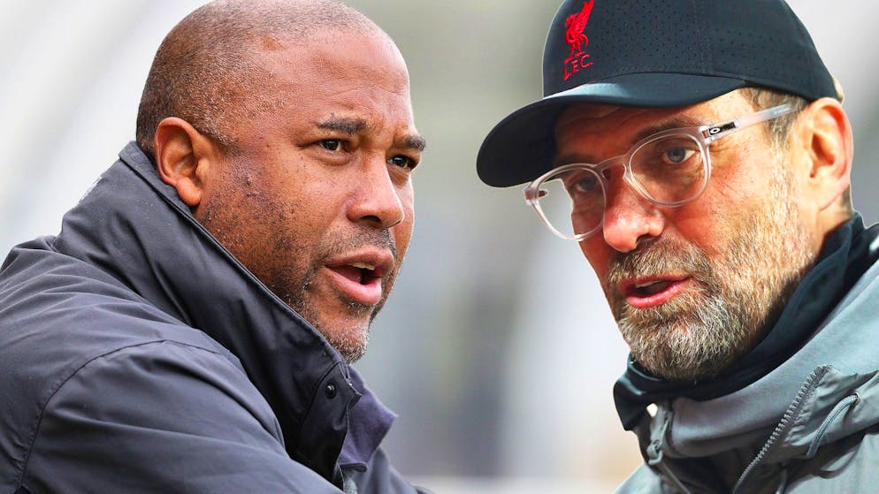 John Barnes (links) meint, dass Jürgen Klopp «unter anderen Umständen» seinen Job als Liverpool-Trainer längst verloren hätte.