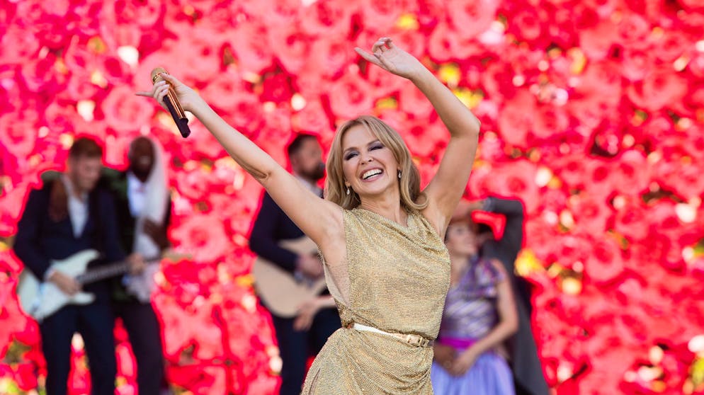 Glastonbury am 20. Juni 2019: Die australische Popsängerin Kylie Minogue legt den Auftritt ihres Lebens hin.