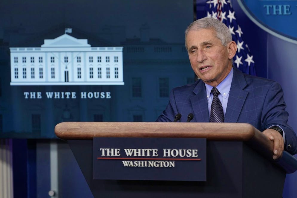 «Hilfe ist unterwegs»: Dr. Anthony Fauci am 19. November im Weissen Haus in Washington.