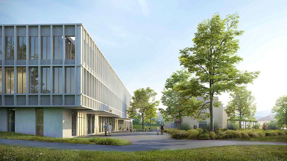 Die Innerrhoder Standeskommission (Regierung) wollte mit einem neuen Spital (Visualisierung) die kantonale Gesundheitsversorgung langfristig sichern. Nun wird das Neubauprojekt gestoppt.