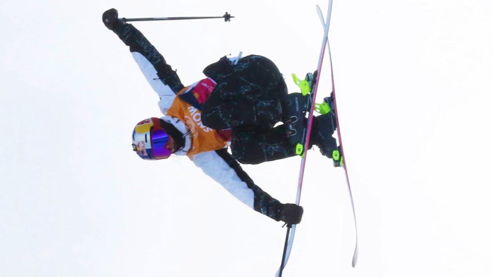 Die Freiburger Freestylerin Mathilde Gremaud bei einem ihrer Runs Mitte Februar beim Weltcup in Calgary.