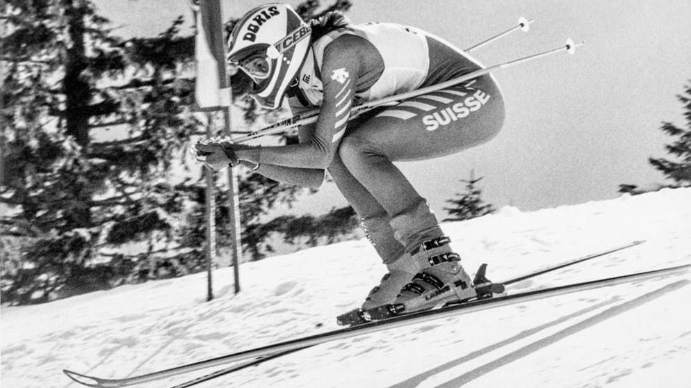 ARCHIVE IMAGE OF THE DEATH OF DORIS DE AGOSTINI --- Swiss champion Doris de Agostini, winner of the Stoos downhill race, taken February 17, 1983. (KEYSTONE / Siegenthaler)