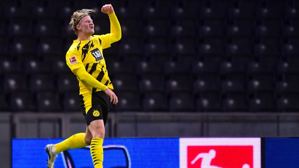 Erling Haaland jubelt und jubelt: in 22 Bundesligaspielen schoss er 23 Tore.