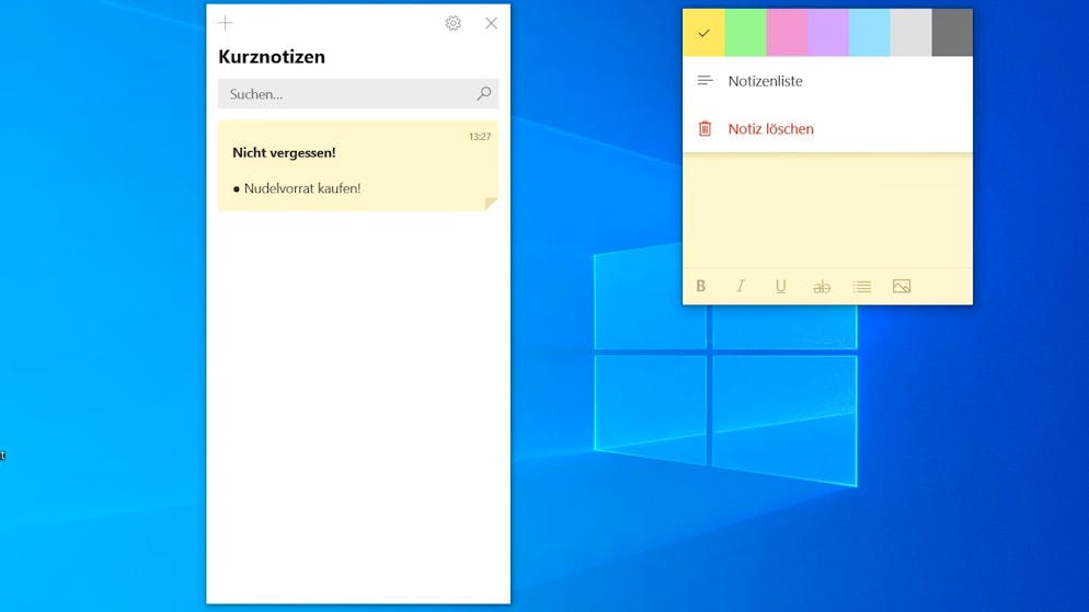 So nutzt man Notizzettel bei macOS und Windows 10