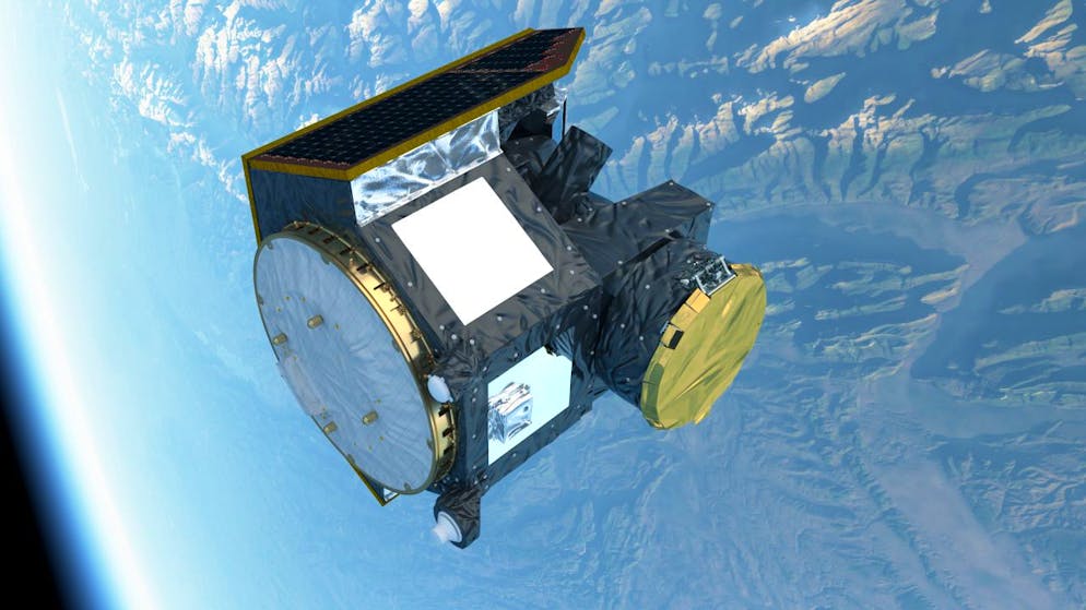 Knapp entkommen: Anfang Oktober entging das Weltraumteleskop Cheops einer Kollision mit einem Trümmerteil eines chinesischen Satelliten.