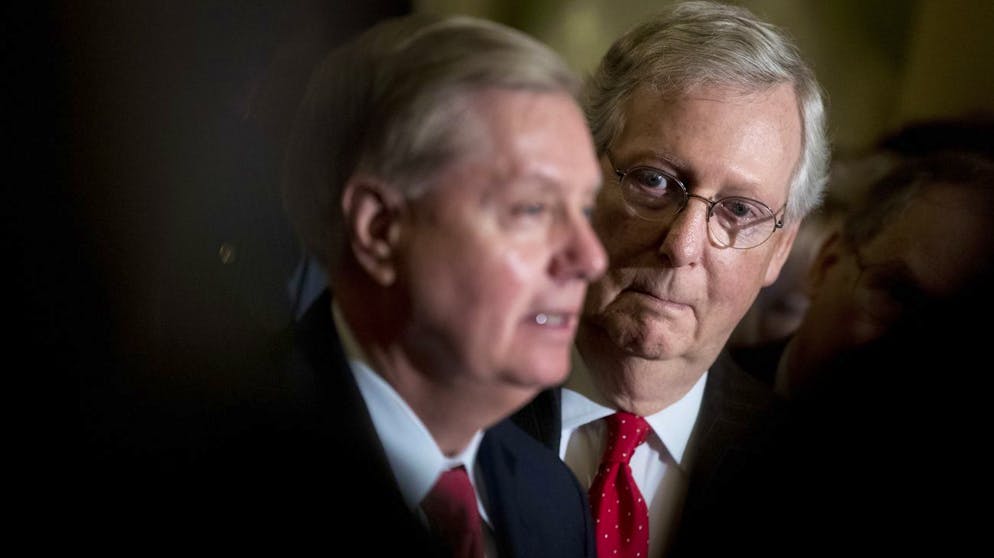 170 Millionen? Lindsay Graham (links) und Mitch MConnell gefällt das!