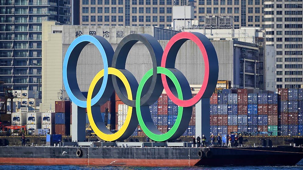 Les anneaux olympiques ont été réinstallés à Tokyo.