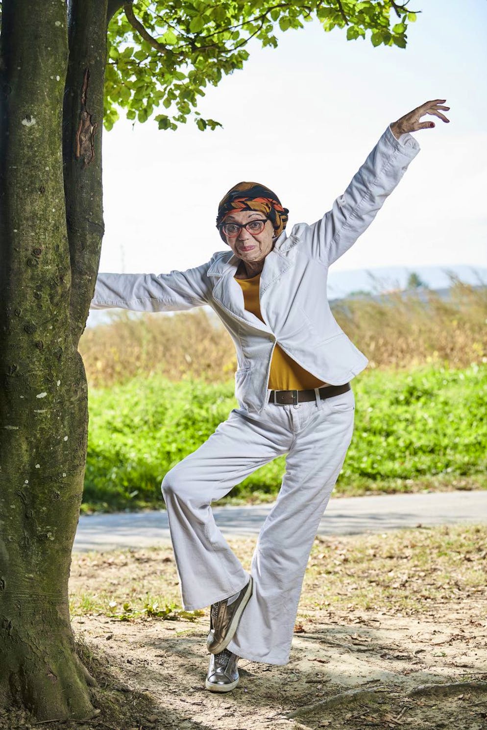 Othello Dallas, jazz dancer and singer, recorded on 18 September 2019 near Binningen, in the canton of Basel-Landschaft.  (KEYSTONE / René Ruis)