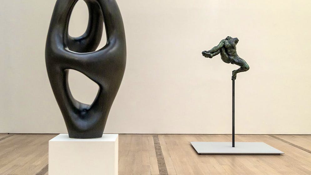 Das Werk von Hans Arp trifft in der Fondation Beyeler auf dasjenige seines grossen Vorbilds Auguste Rodin.