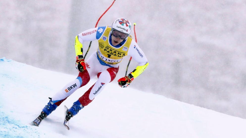 Marco Odermatt, am vergangenen Montag im Riesenslalom in Santa Caterina siegreich, gelang mit der Startnummer 1 kein fehlerfreier Super-G. Für den Nidwaldner resultierte der 13. Platz
