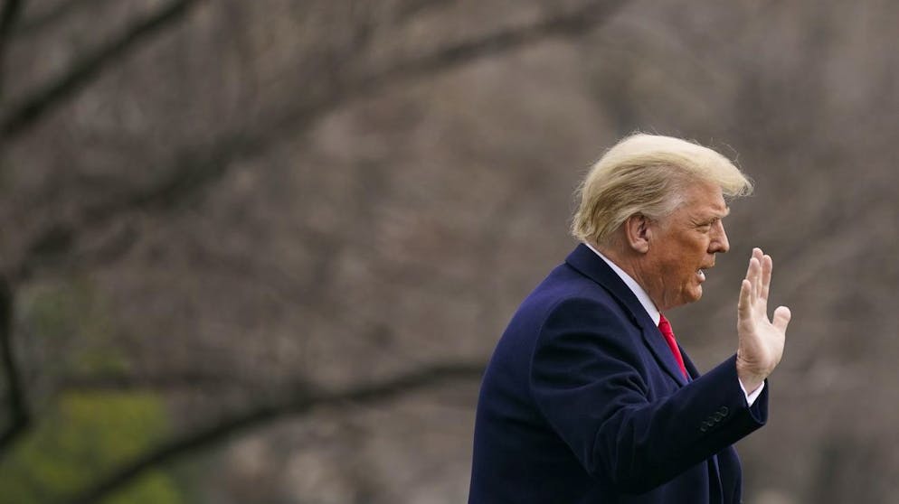 President Donald Trump walks on the South Lawn of the White House in Washington, Saturday, Dec. 12, 2020, before boarding Marine One. Trump is en route to the Army-Navy Game at the U.S. Military Academy in West Point, N.Y. (AP Photo/Patrick Semansky)