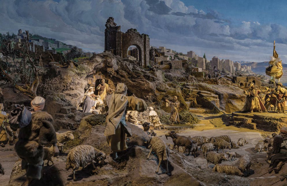 Krippenlandschaft Diorama Einsiedeln