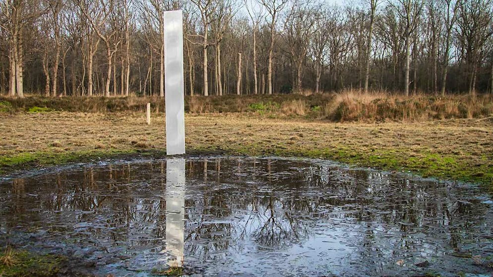 Auch im Naturgebiet De Kiekenberg im Norden der Niederlande tauchte ein Monolith auf.