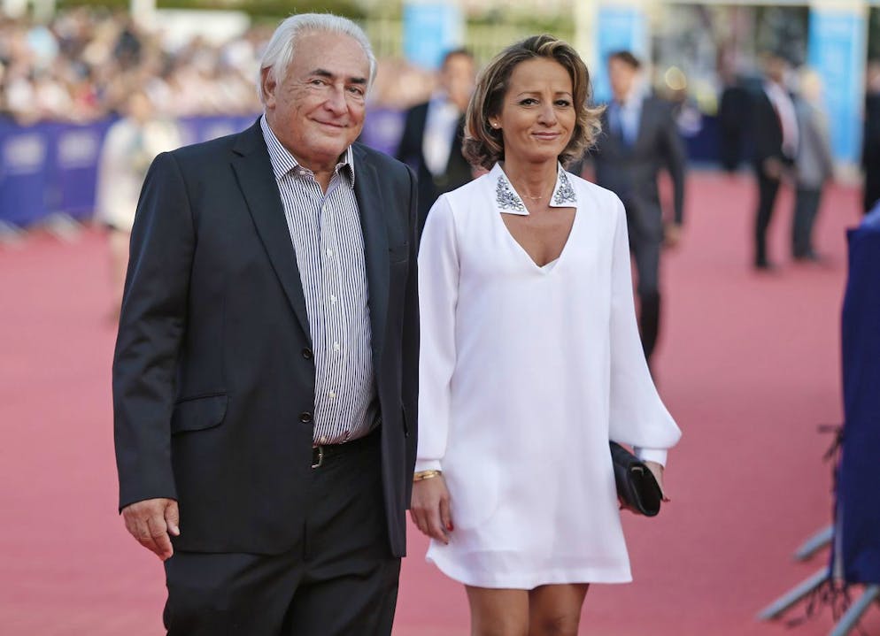 Dominique Strauss-Kahn et Myriam L'Aouffir au festival de Deauville, septembre 2014.