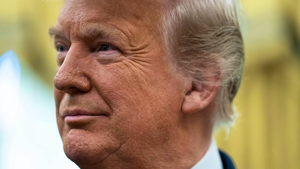 Il presidente uscente Donald Trump.