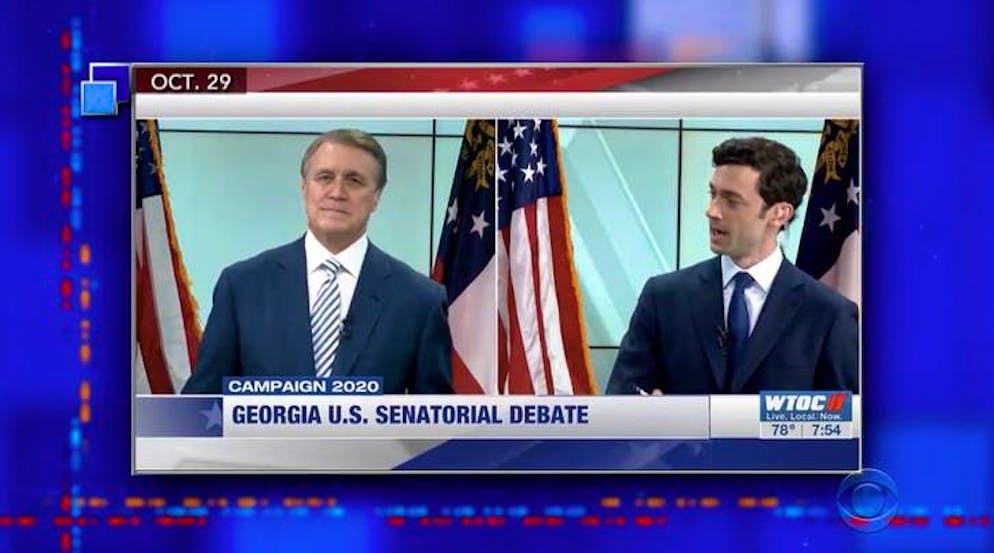 Une scène incroyable! Le démocrate Jon Ossoff (33 ans) sermonne David Perdue (70 ans).