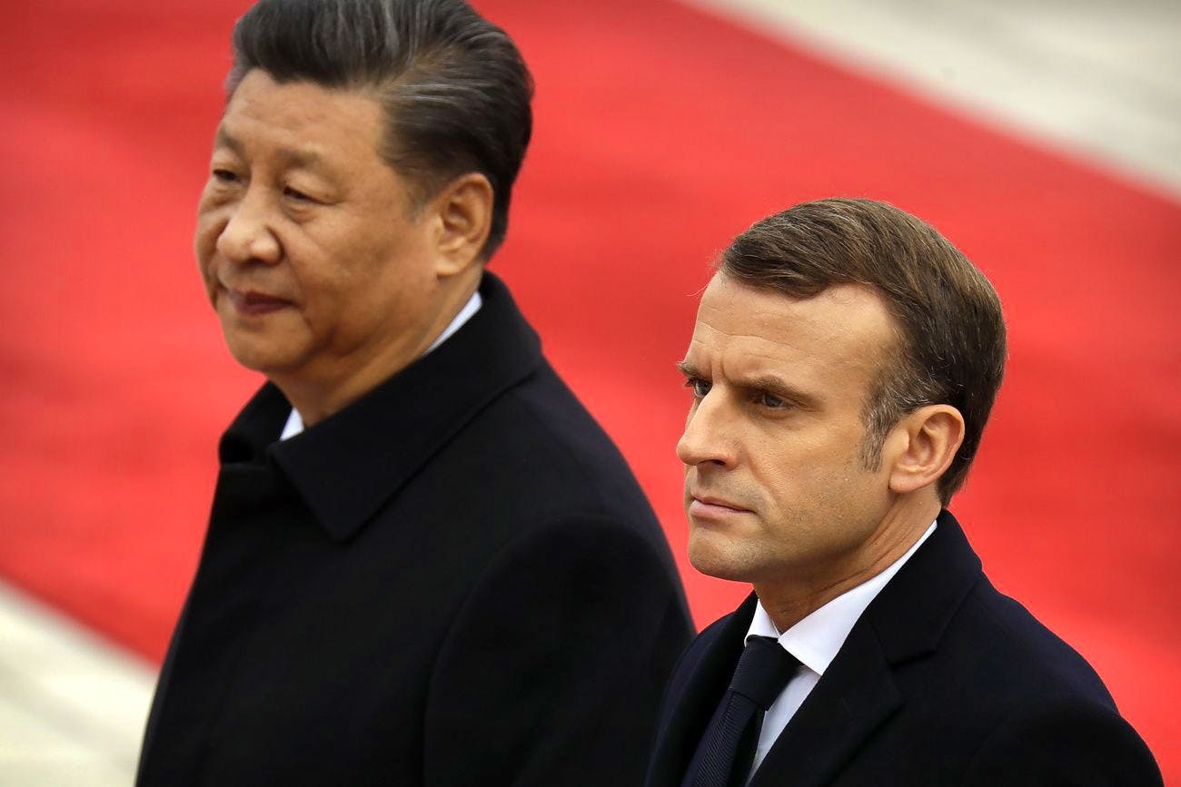 France – Chine. Macron S'entretient Avec Xi Jinping Du Climat.