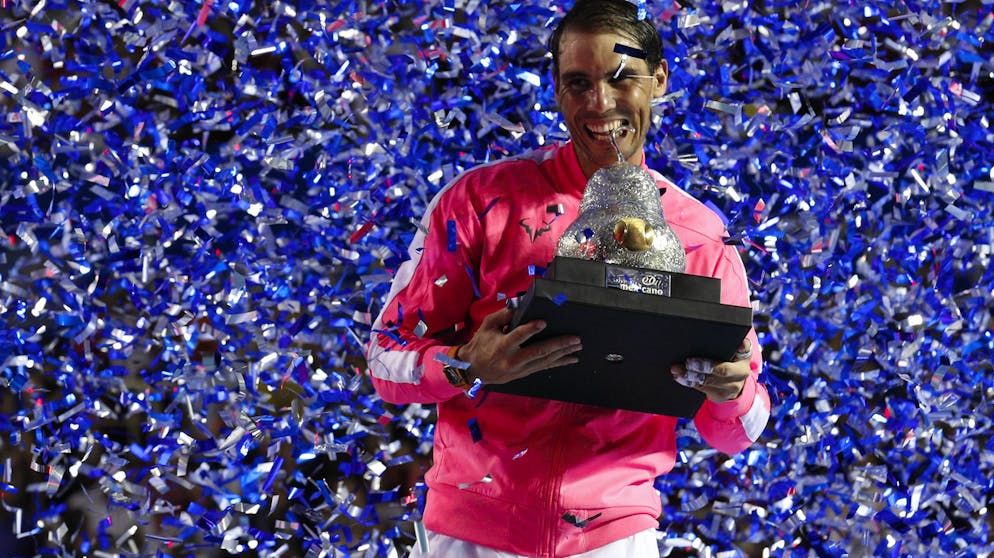 Sportbilder des Tages. Rafael Nadal gewinnt in Acapulco und versinkt im Konfetti-Regen.